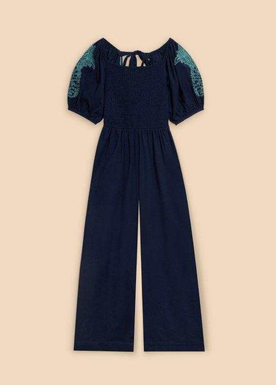 cutout of embroidered jumpsuit